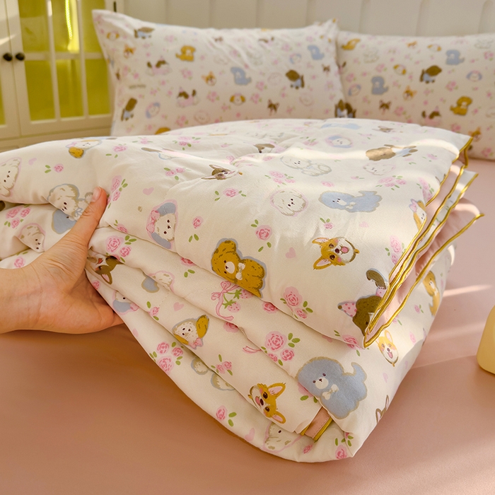 91家纺网 家纺一手货源 找家纺 （总）老帅的工厂店 2026新款A类水洗皱皱纱7A抑菌夏被夏凉被空调被