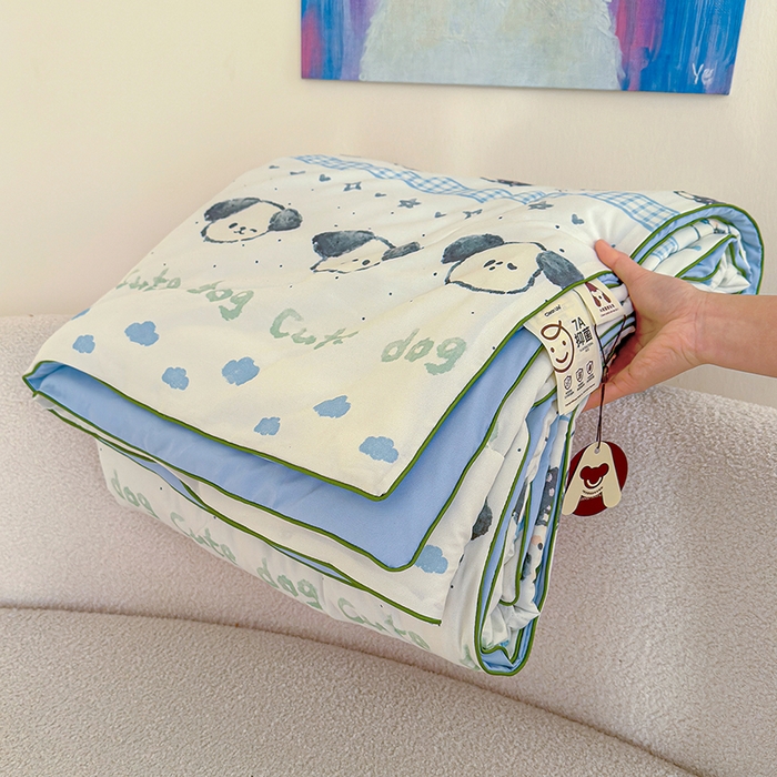 91家纺网 家纺一手货源 找家纺 （总）老帅的工厂店 2026新款A类水洗皱皱纱7A抑菌夏被夏凉被空调被