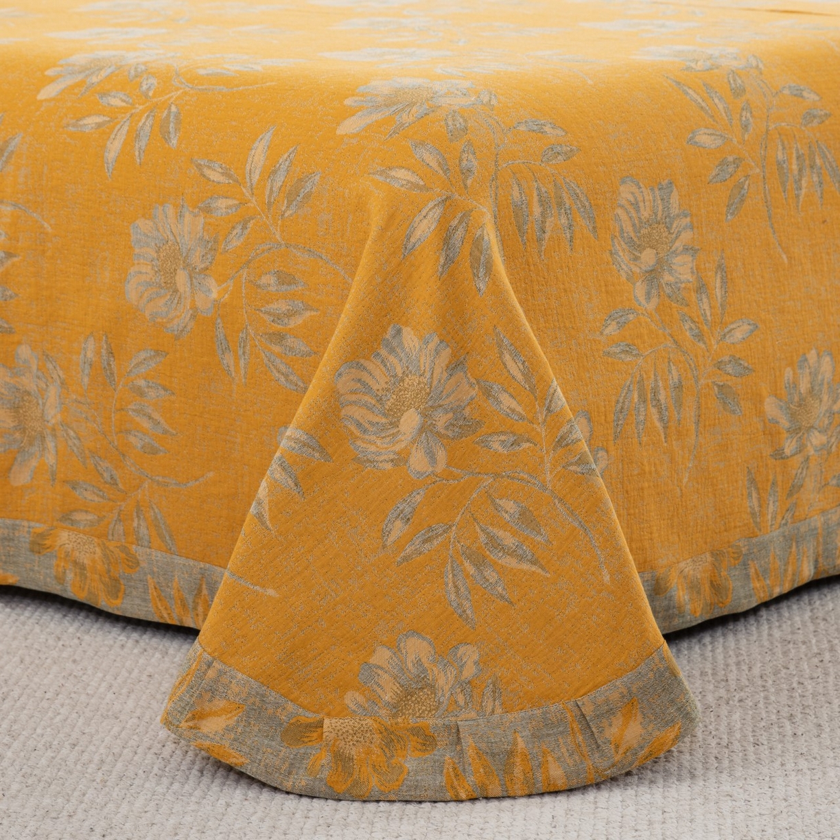 91家纺网 家纺一手货源 找家纺 （总）双层纱家居 2026新款国色天香全棉纯棉色织提花纽扣款四件套