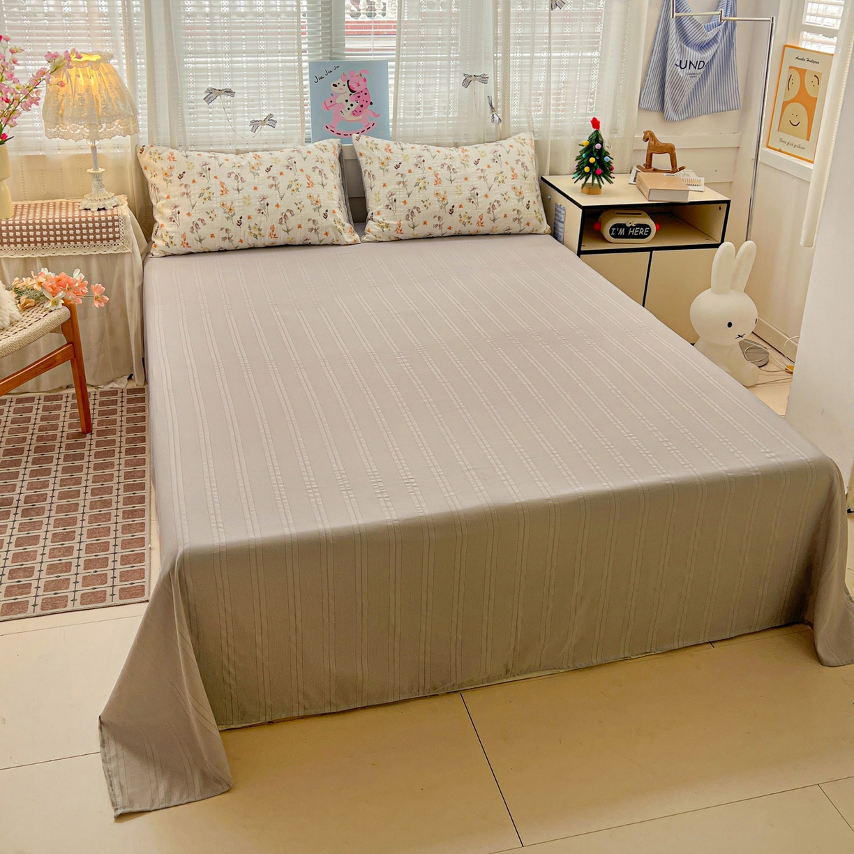 91家纺网 家纺一手货源 找家纺 王朝国际 2026新款A类彩竺棉印花四件套 秋菊