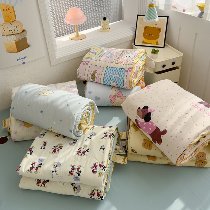 91家纺网 家纺一手货源 找家纺 老帅的工厂店 2026新款A类水洗皱皱纱7A抑菌夏被夏凉被空调被 组合图仅供展示不可下单