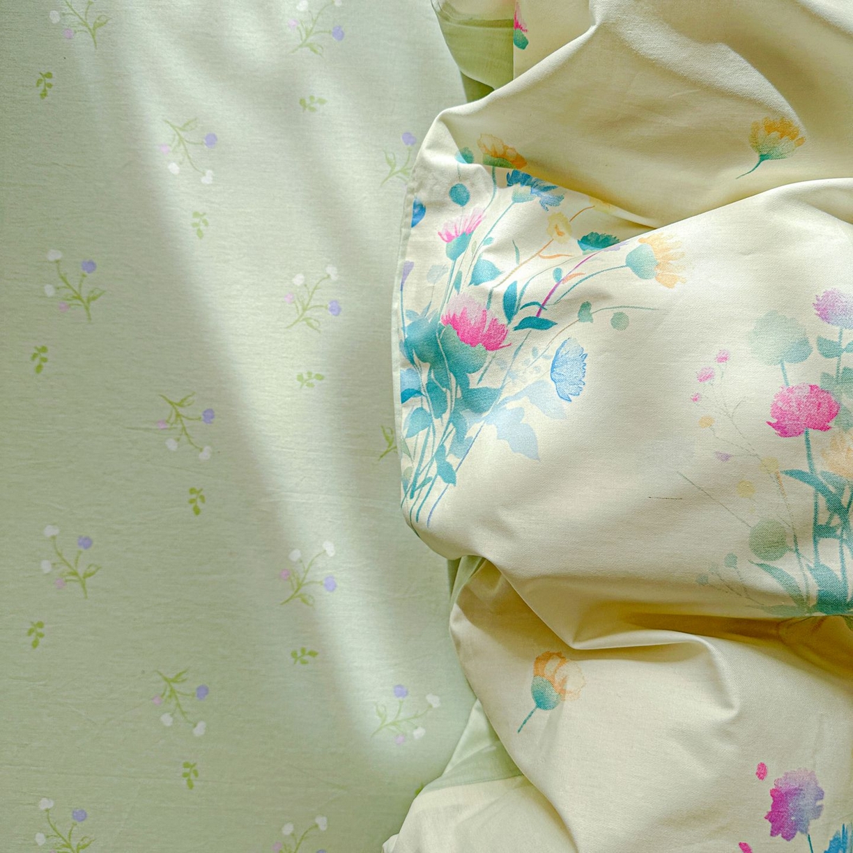 91家纺网 家纺一手货源 找家纺 恩泽家纺 2026新款13372ins全棉印花四件套单品系列-单被套 空谷幽兰