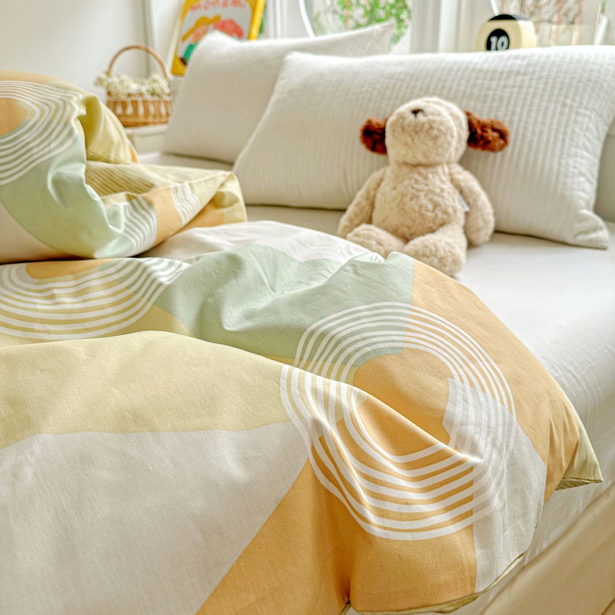 91家纺网 家纺一手货源 找家纺 恩泽家纺 2026新款13372ins全棉印花四件套单品系列-单被套 乐享生活