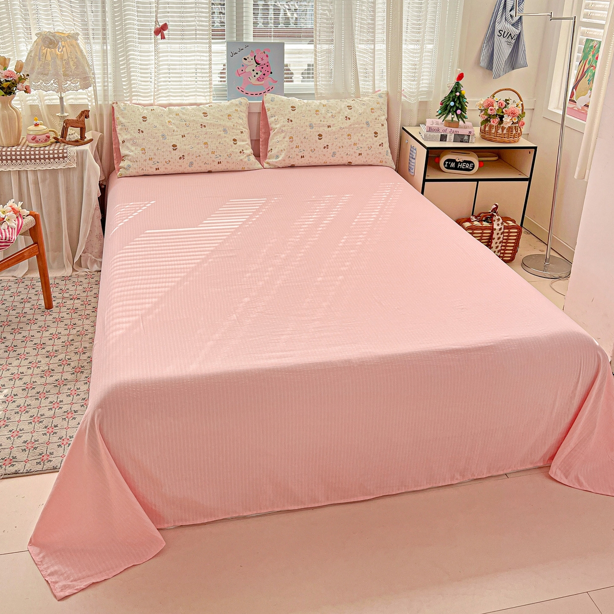 91家纺网 家纺一手货源 找家纺 王朝国际 2026新款A类彩竺棉印花四件套 西高地