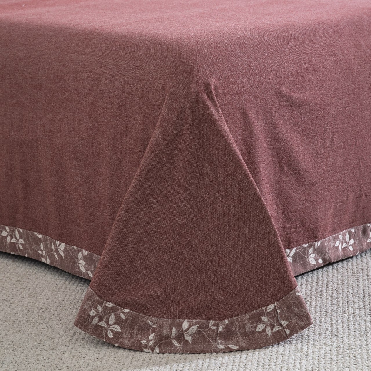 91家纺网 家纺一手货源 找家纺 （总）双层纱家居 2026新款甜梦花边镂空款四件套