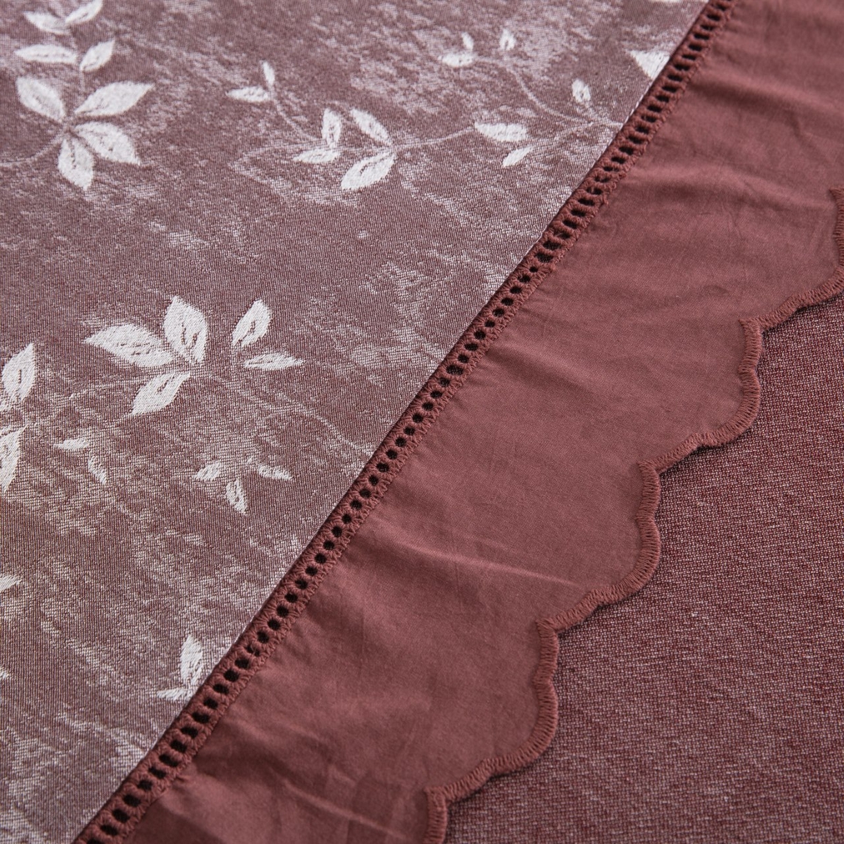 91家纺网 家纺一手货源 找家纺 （总）双层纱家居 2026新款甜梦花边镂空款四件套