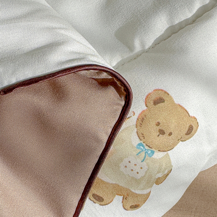 91家纺网 家纺一手货源 找家纺 老帅的工厂店 2026新款A类水洗皱皱纱7A抑菌夏被夏凉被空调被 面包小熊