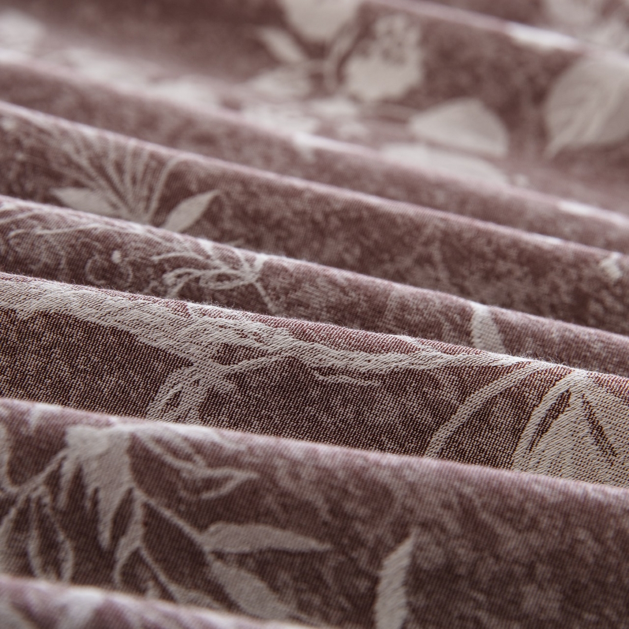 91家纺网 家纺一手货源 找家纺 双层纱家居 2026新款曼妙花园花边镂空款四件套 曼妙花园豆沙