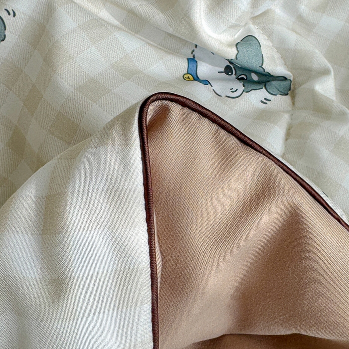 91家纺网 家纺一手货源 找家纺 老帅的工厂店 2026新款A类水洗皱皱纱7A抑菌夏被夏凉被空调被 皮皮狗