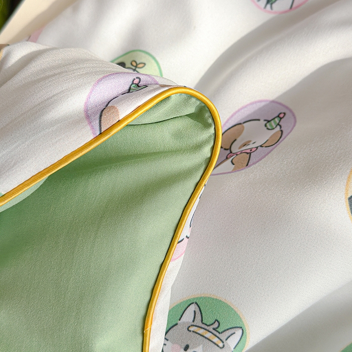 91家纺网 家纺一手货源 找家纺 老帅的工厂店 2026新款A类水洗皱皱纱7A抑菌夏被夏凉被空调被 绅士萌团