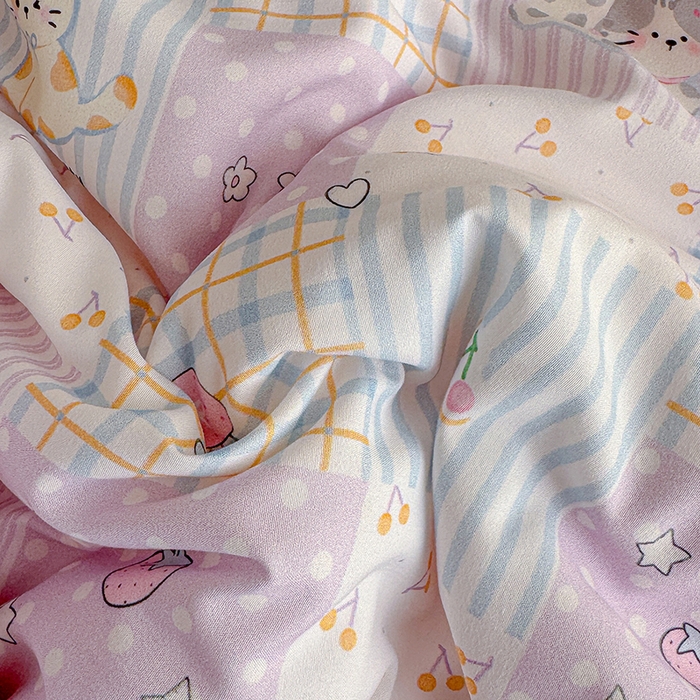 91家纺网 家纺一手货源 找家纺 老帅的工厂店 2026新款A类水洗皱皱纱7A抑菌夏被夏凉被空调被 童趣拼格