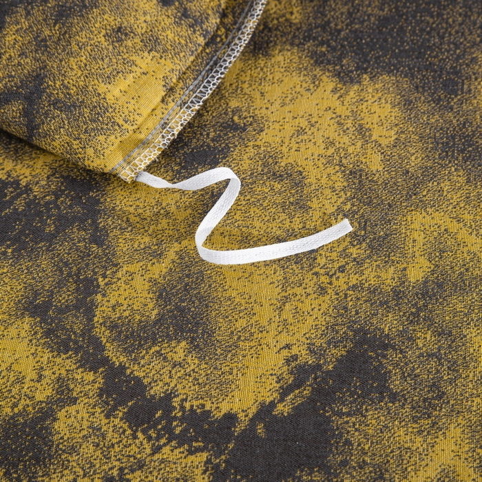 91家纺网 家纺一手货源 找家纺 双层纱家居 2026新款全棉纯棉色织提花双层纱纽扣款四件套-谜韵莎华 谜韵莎华-黑金色