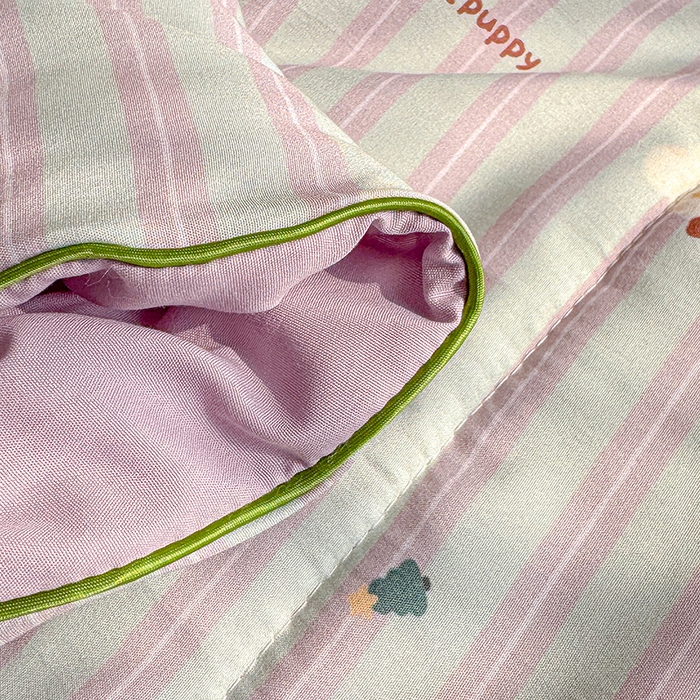 91家纺网 家纺一手货源 找家纺 老帅的工厂店 2026新款A类水洗皱皱纱7A抑菌夏被夏凉被空调被 旺仔狗