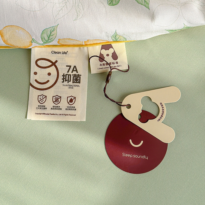 91家纺网 家纺一手货源 找家纺 老帅的工厂店 2026新款A类水洗皱皱纱7A抑菌夏被夏凉被空调被 鲜柠水彩