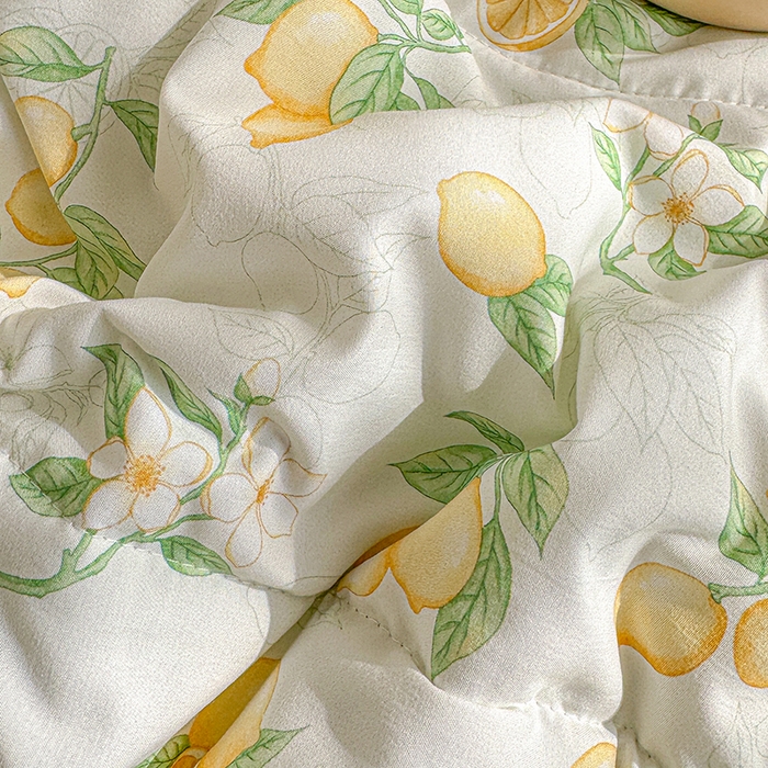 91家纺网 家纺一手货源 找家纺 老帅的工厂店 2026新款A类水洗皱皱纱7A抑菌夏被夏凉被空调被 鲜柠水彩