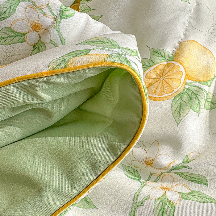 91家纺网 家纺一手货源 找家纺 老帅的工厂店 2026新款A类水洗皱皱纱7A抑菌夏被夏凉被空调被 鲜柠水彩