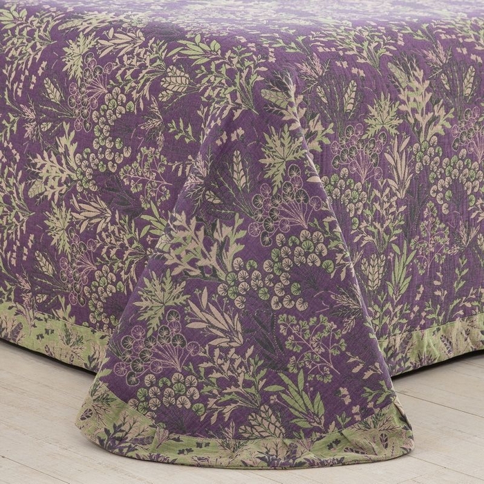 91家纺网 家纺一手货源 找家纺 双层纱家居 2026新款镂空飞边款四件套-薰衣草 薰衣草