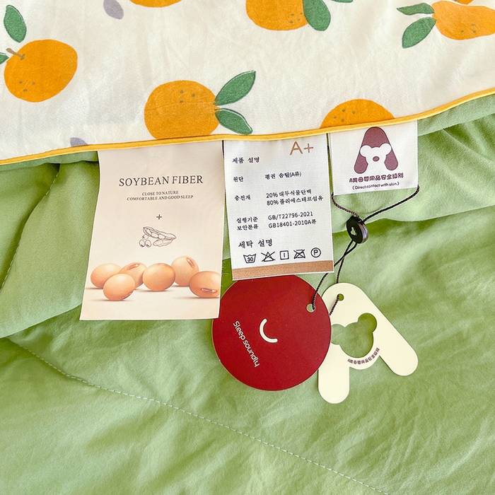 91家纺网 家纺一手货源 找家纺 老帅的工厂店 2026新款A类水洗皱皱纱7A抑菌夏被夏凉被空调被 小橘子