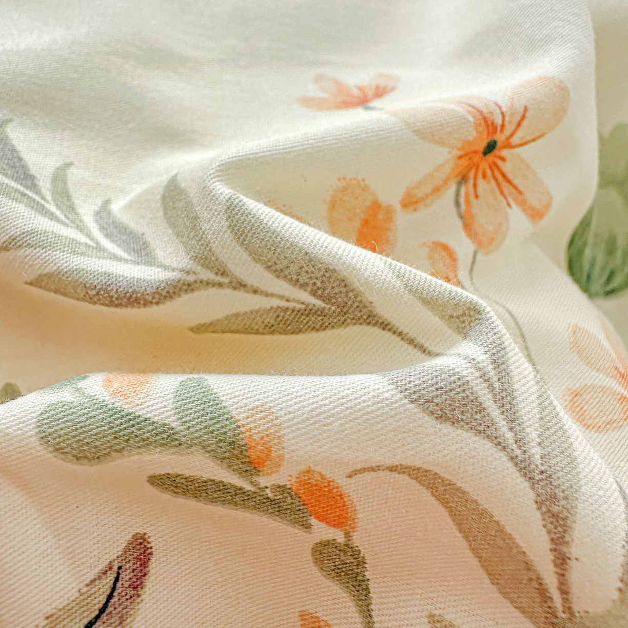 91家纺网 家纺一手货源 找家纺 恩泽家纺 2026新款13372ins全棉印花四件套单品系列-单枕套 半月时光