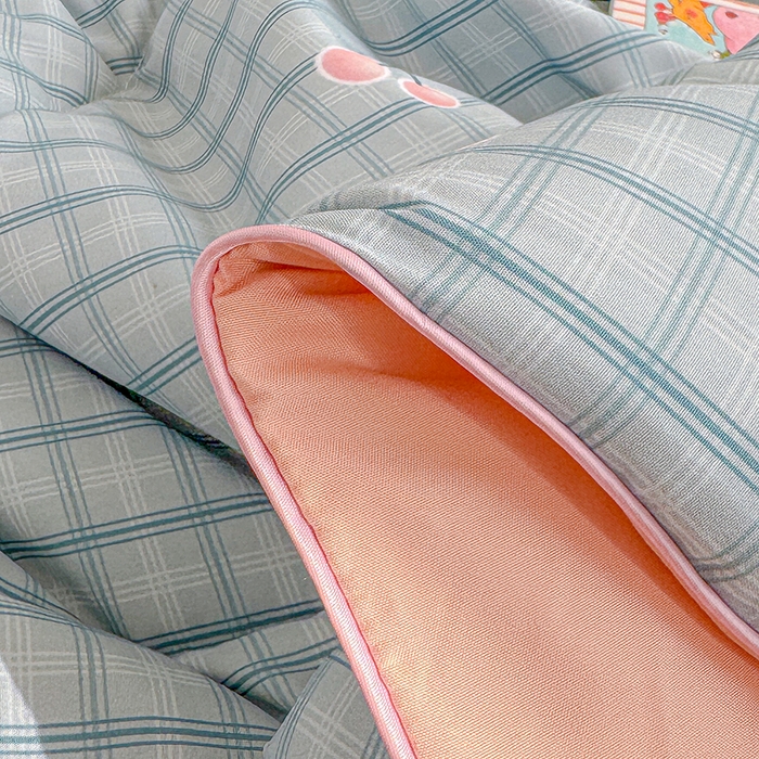 91家纺网 家纺一手货源 找家纺 老帅的工厂店 2026新款A类水洗皱皱纱7A抑菌夏被夏凉被空调被 小樱桃