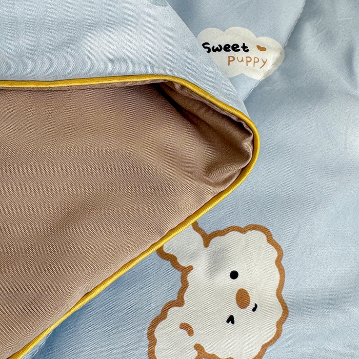 91家纺网 家纺一手货源 找家纺 老帅的工厂店 2026新款A类水洗皱皱纱7A抑菌夏被夏凉被空调被 熊宝云朵铺