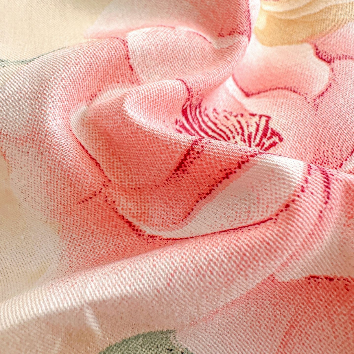 91家纺网 家纺一手货源 找家纺 恩泽家纺 2026新款13372ins全棉印花四件套单品系列-单枕套 晨曦海棠