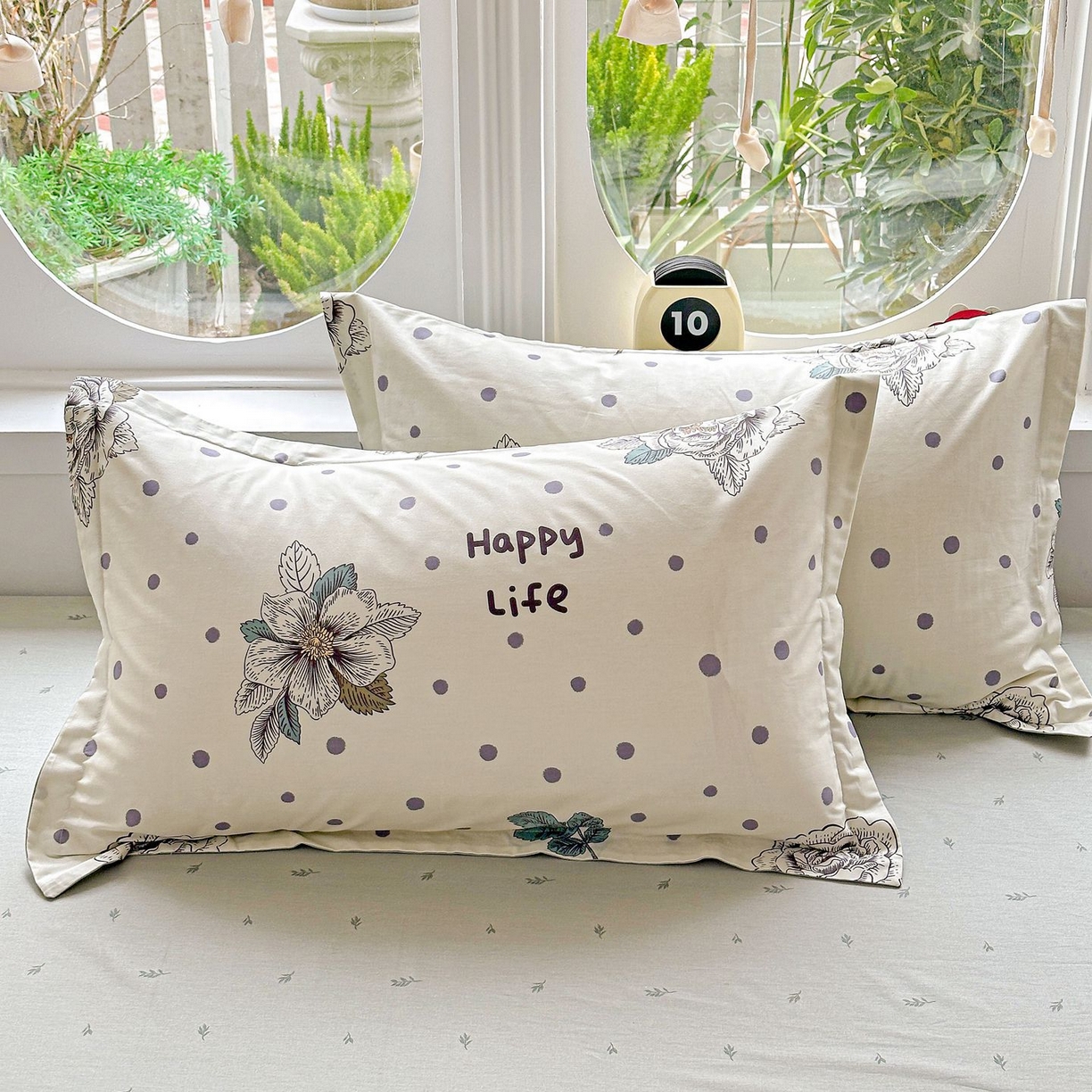 91家纺网 家纺一手货源 找家纺 恩泽家纺 2026新款13372ins全棉印花四件套单品系列-单枕套 繁花夕露