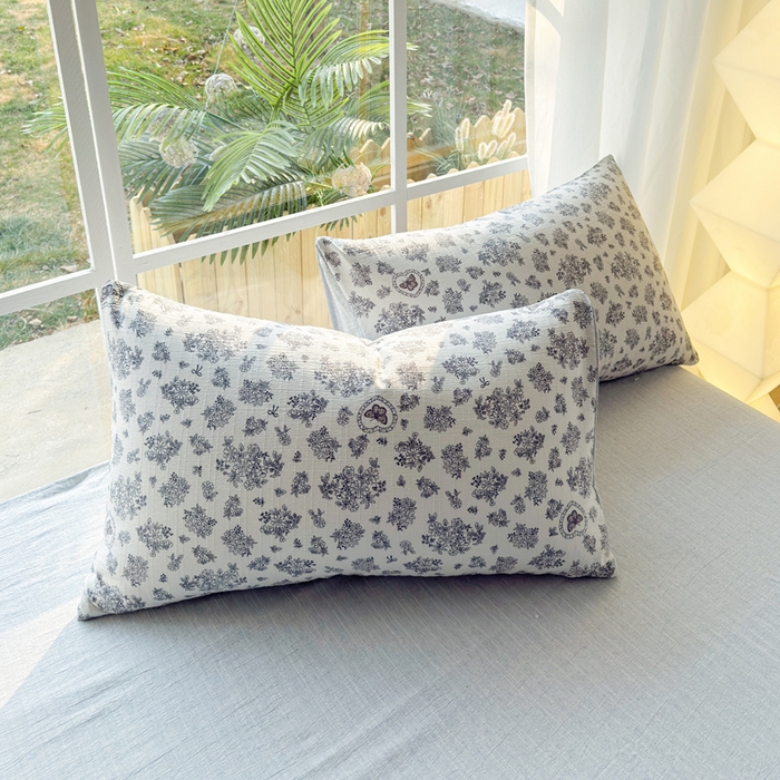 91家纺网 家纺一手货源 找家纺 王朝国际 2026新款时尚印花棉纱四件套 花蝶