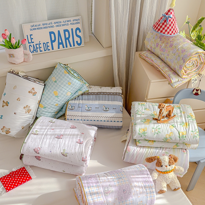 91家纺网 家纺一手货源 找家纺 老帅的工厂店 2026新款A类水洗皱皱纱7A抑菌夏被夏凉被空调被 组合图仅供展示不可下单