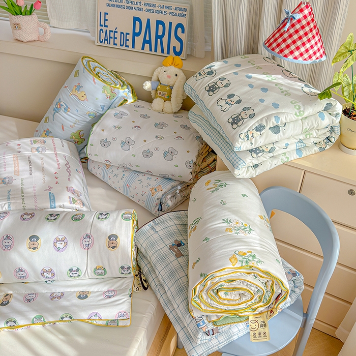 91家纺网 家纺一手货源 找家纺 老帅的工厂店 2026新款A类水洗皱皱纱7A抑菌夏被夏凉被空调被 组合图仅供展示不可下单