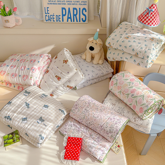 91家纺网 家纺一手货源 找家纺 老帅的工厂店 2026新款A类水洗皱皱纱7A抑菌夏被夏凉被空调被 组合图仅供展示不可下单