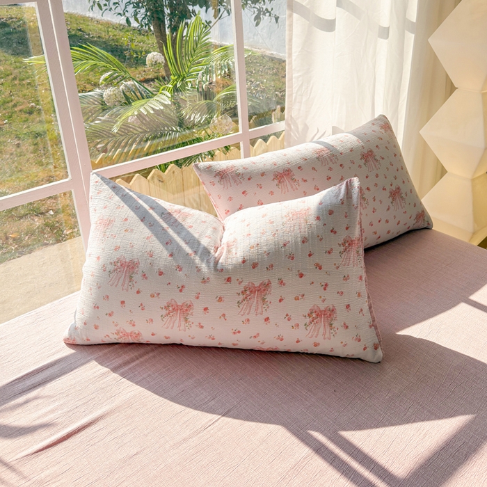 91家纺网 家纺一手货源 找家纺 王朝国际 2026新款时尚印花棉纱四件套 梦幻花纱