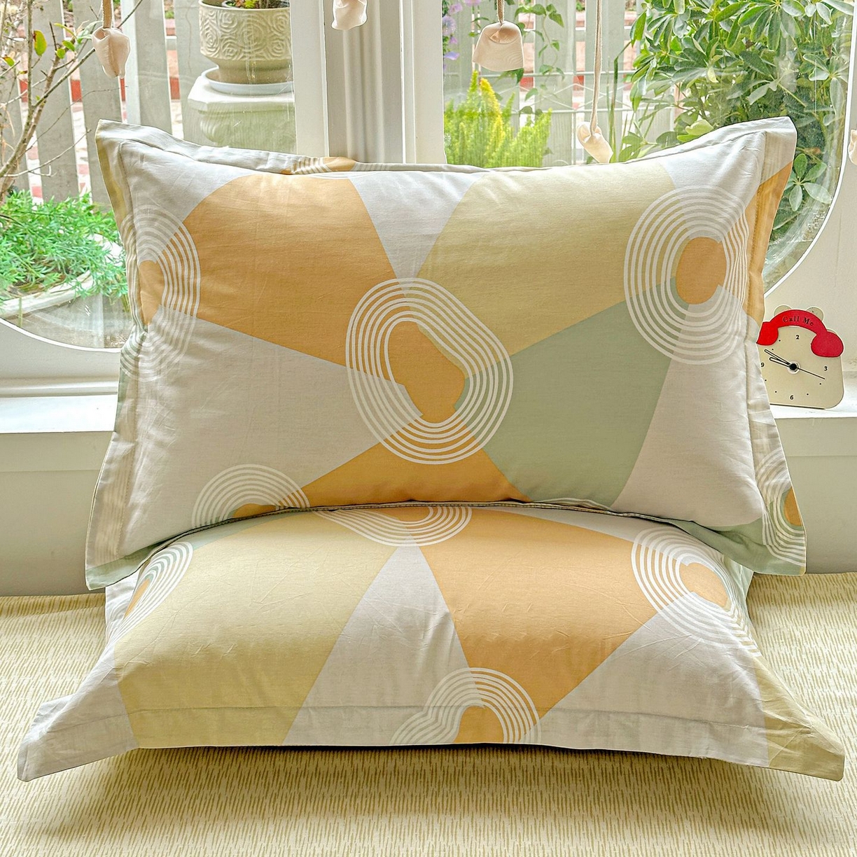 91家纺网 家纺一手货源 找家纺 恩泽家纺 2026新款13372ins全棉印花四件套单品系列-单枕套 乐享生活