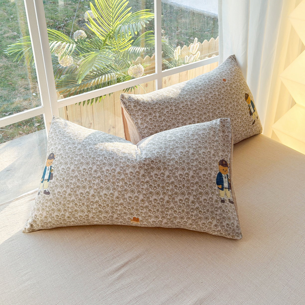 91家纺网 家纺一手货源 找家纺 王朝国际 2026新款时尚印花棉纱四件套 童趣