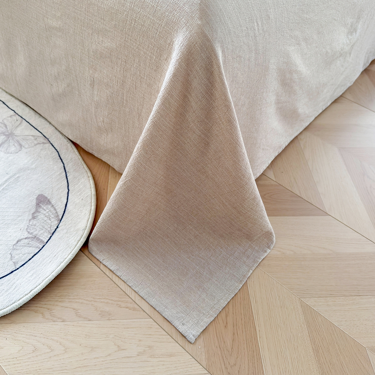 91家纺网 家纺一手货源 找家纺 王朝国际 2026新款时尚印花棉纱四件套 童趣