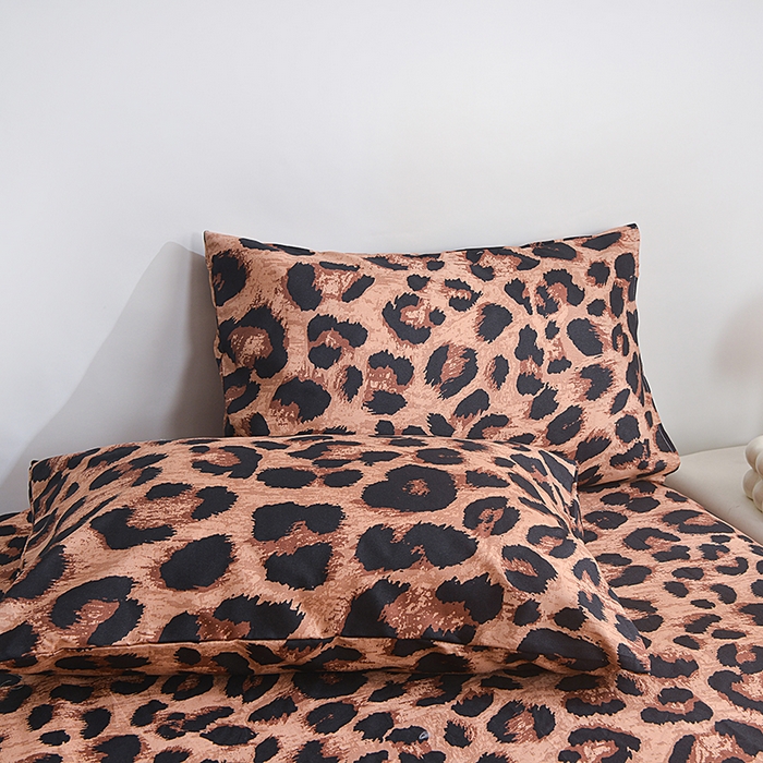 91家纺网 家纺一手货源 找家纺 （总）柏钧家纺 2026豹纹田园风外贸跨境电商热销款印花套件系列--单品被套被套单件