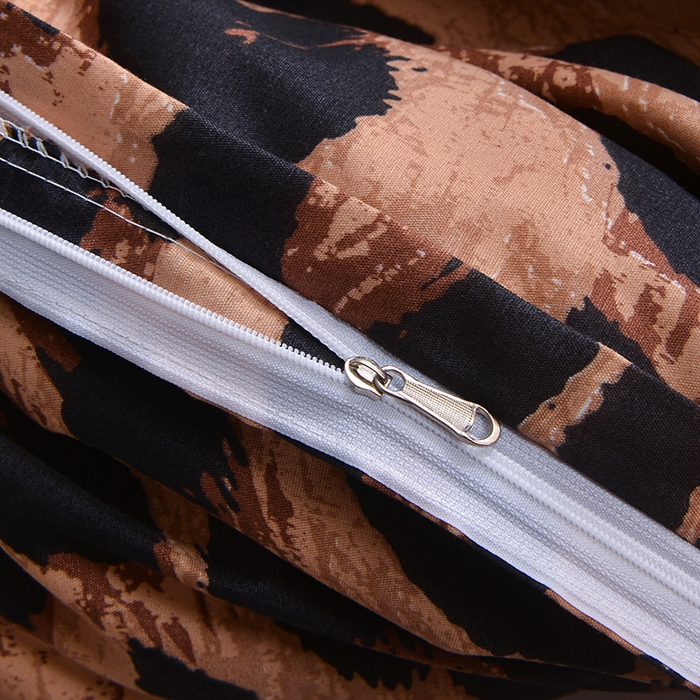 91家纺网 家纺一手货源 找家纺 （总）柏钧家纺 2026豹纹田园风外贸跨境电商热销款印花套件系列--单品被套被套单件