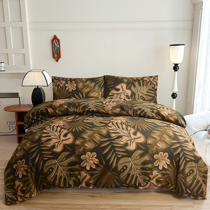 柏钧家纺 2026豹纹田园风外贸跨境电商热销款印花套件系列--单品被套被套单件 奇幻森林