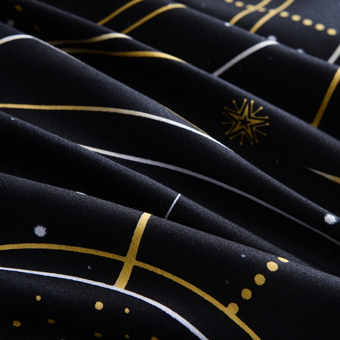 91家纺网 家纺一手货源 找家纺 柏钧家纺 2026豹纹田园风外贸跨境电商热销款印花套件系列--单品被套被套单件 行星