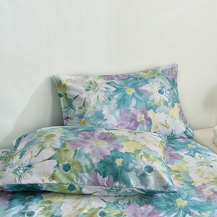 91家纺网 家纺一手货源 找家纺 柏钧家纺 2026豹纹田园风外贸跨境电商热销款印花套件系列--单品被套被套单件 碧莎