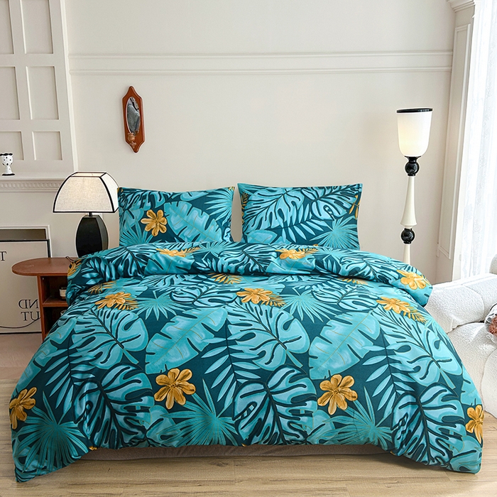 柏钧家纺 2026豹纹田园风外贸跨境电商热销款印花套件系列--单品被套被套单件 米夏