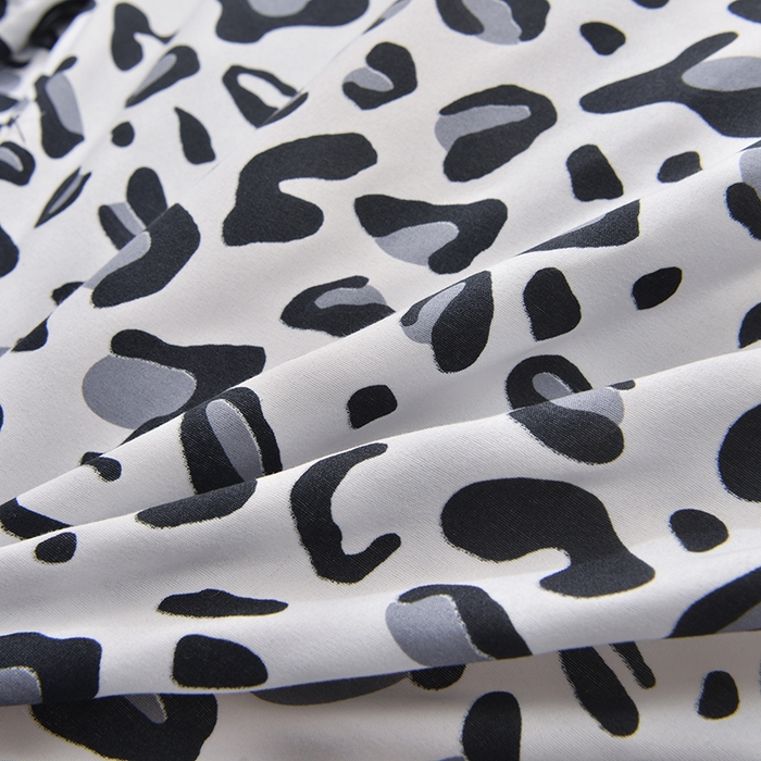 91家纺网 家纺一手货源 找家纺 柏钧家纺 2026豹纹田园风外贸跨境电商热销款印花套件系列--单品被套被套单件 灰豹