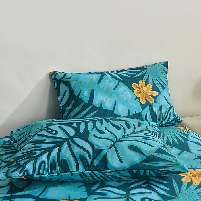 91家纺网 家纺一手货源 找家纺 柏钧家纺 2026豹纹田园风外贸跨境电商热销款印花套件系列--单品被套被套单件 米夏