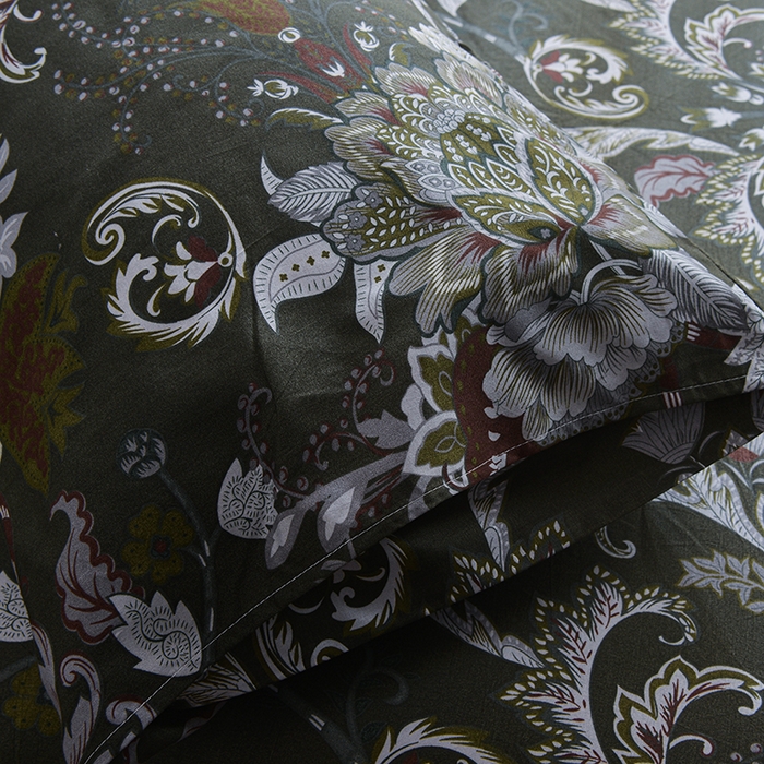 91家纺网 家纺一手货源 找家纺 柏钧家纺 2026豹纹田园风外贸跨境电商热销款印花套件系列--单品被套被套单件 幽梦