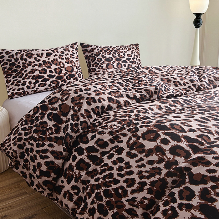 91家纺网 家纺一手货源 找家纺 柏钧家纺 2026豹纹田园风外贸跨境电商热销款印花套件系列--单品被套被套单件 波斯