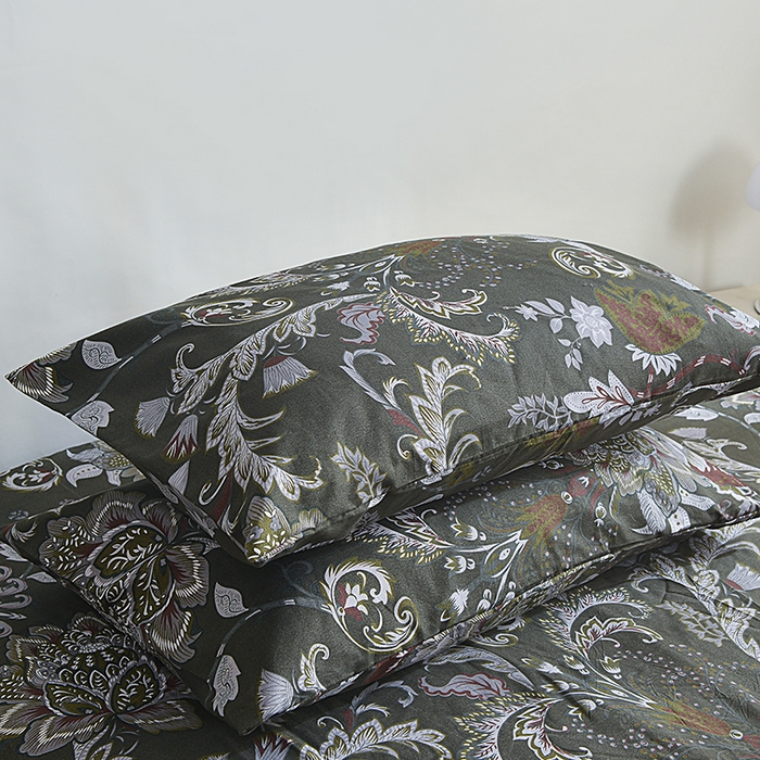 91家纺网 家纺一手货源 找家纺 柏钧家纺 2026豹纹田园风外贸跨境电商热销款印花套件系列--单品被套被套单件 幽梦