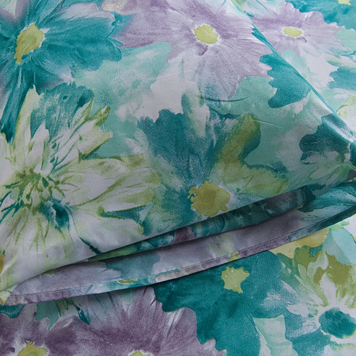 91家纺网 家纺一手货源 找家纺 柏钧家纺 2026豹纹田园风外贸跨境电商热销款印花套件系列--单品被套被套单件 碧莎