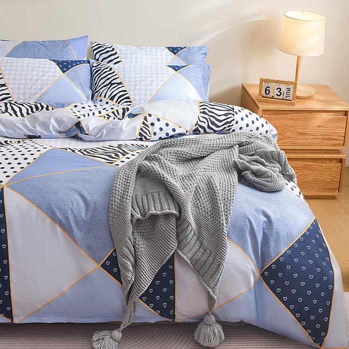 91家纺网 家纺一手货源 找家纺 柏钧家纺 2026爆款热销款专供跨境外贸跨境电商印花套件系列--单品被套被套单件 格韵情调