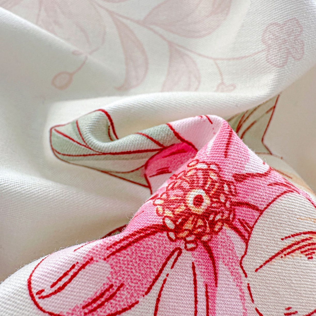 91家纺网 家纺一手货源 找家纺 恩泽家纺 2026新款13372ins全棉印花四件套单品系列-单枕套 玉兰芬芳