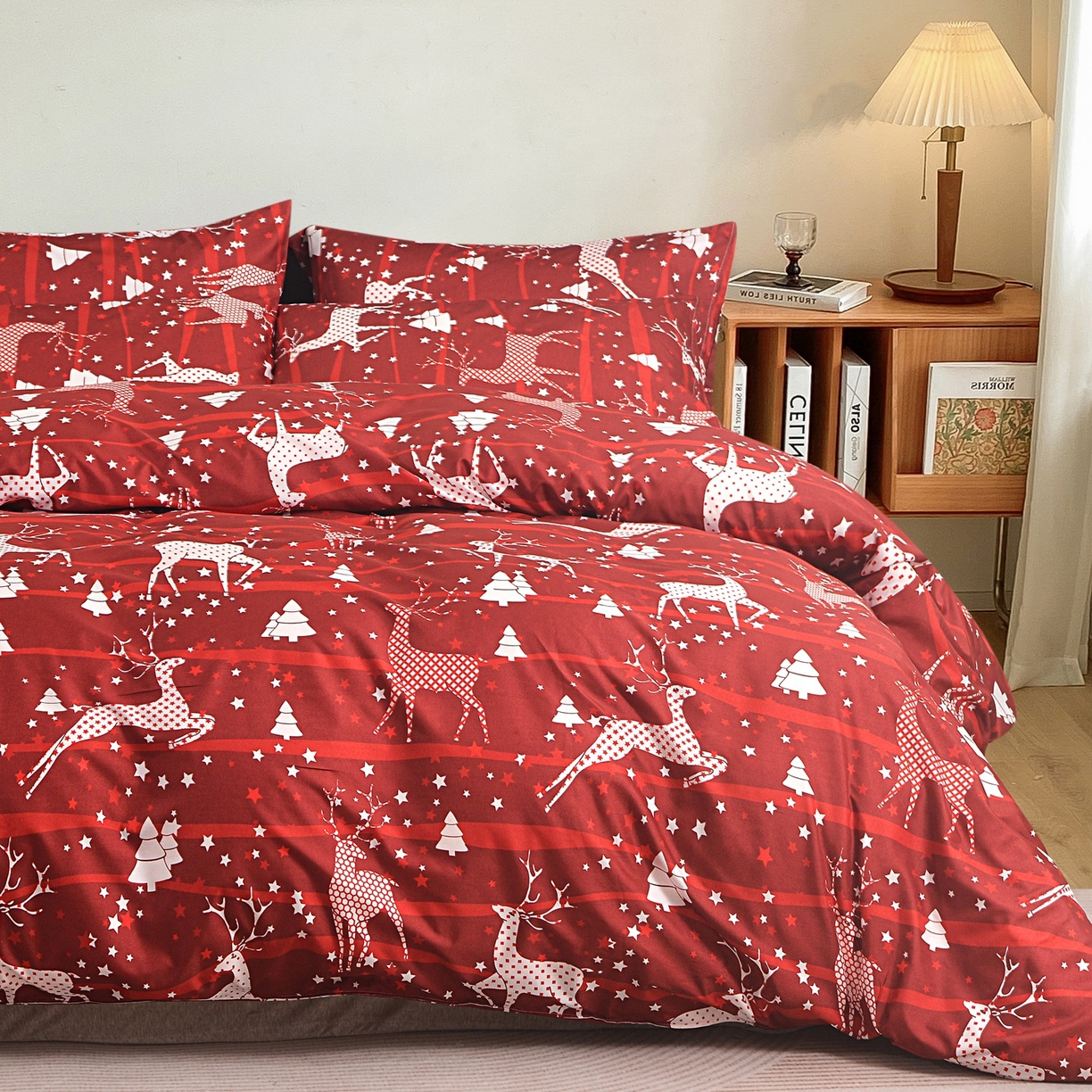 91家纺网 家纺一手货源 找家纺 （总）柏钧家纺 2026圣诞新款专供外贸跨境电商热销款印花套件系列--单品被套被套单件